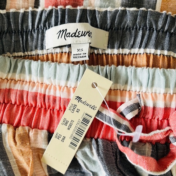 Madewell Cover-Up Crop Pants in Towel Stripe - Picture 6 of 13